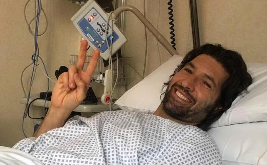 walter nudo nell immagine postata su instagram