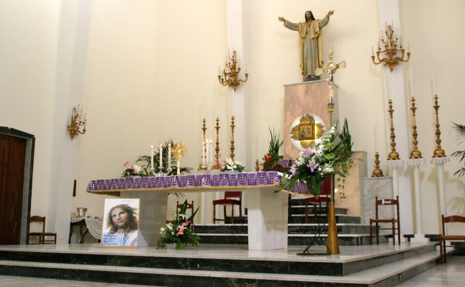 la chiesa del sacro cuore (archivio l unione sarda)