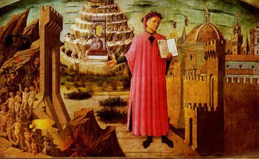 dante alighieri legge il suo poema (wikipedia)