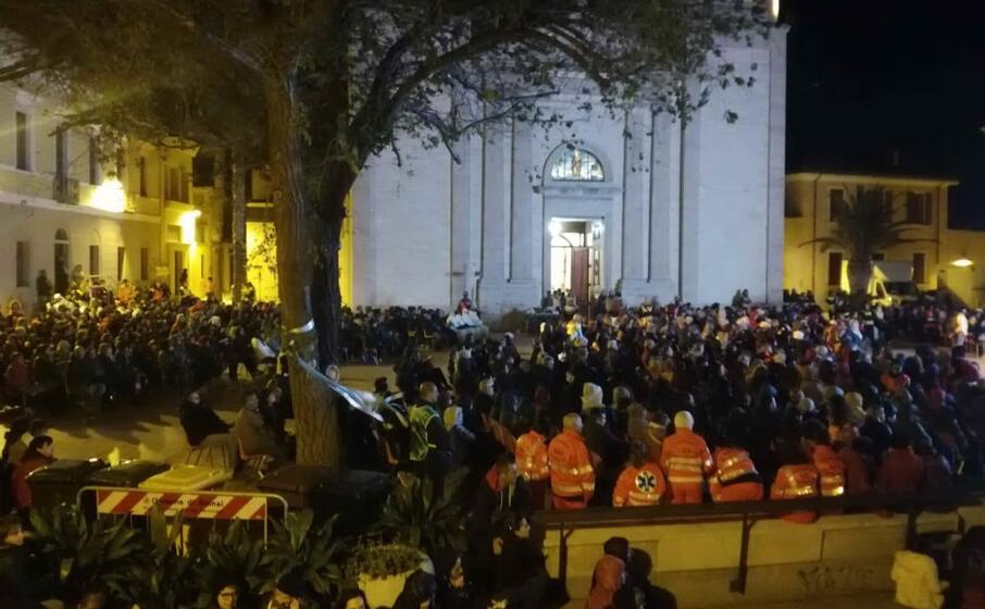 il pellegrinaggio partito da sinnai intorno all una di notte
