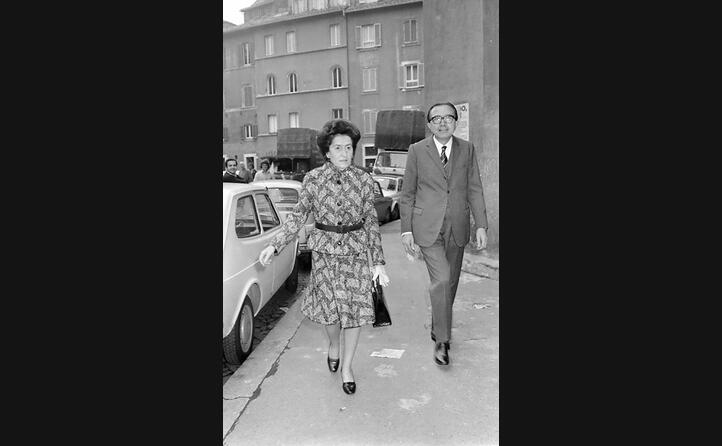 insieme alla moglie nel 1972