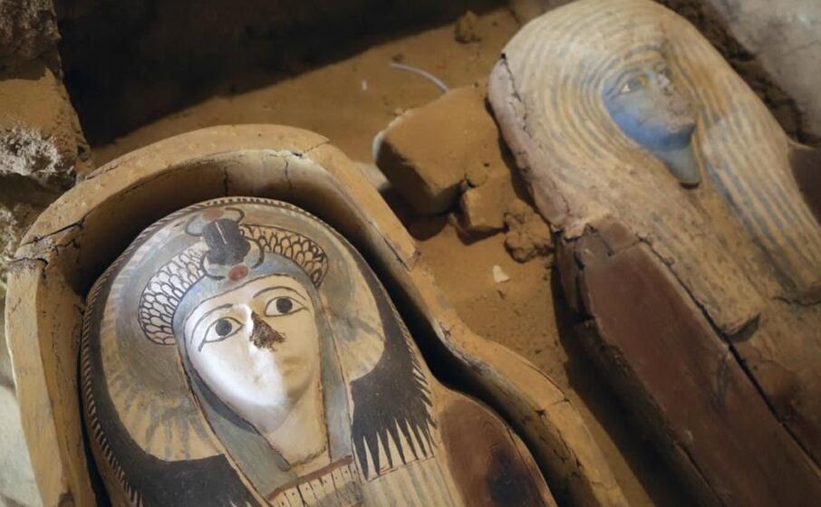 un immagine del prezioso ritrovamento a giza (ansa)