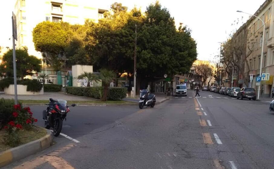 il luogo dell incidente (polizia municipale di cagliari)