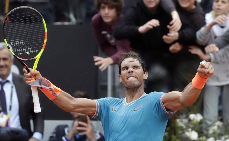 la smorfia di rafa nadal (foto twitter)