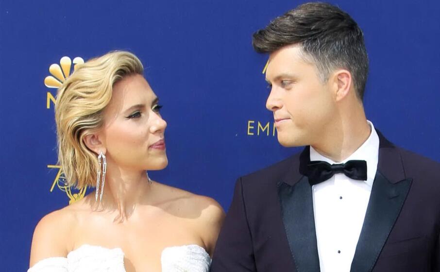scarlett johansson e colin jost (ansa)