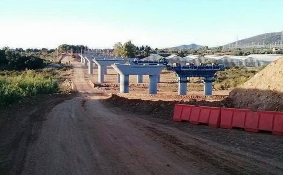 uno dei cantieri abbandonati della nuova sulcitana (foto l unione sarda murgana)