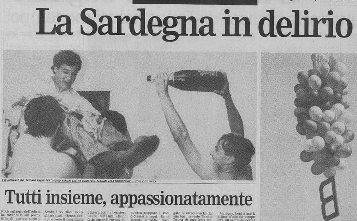 la notizia sulle pagine de l unione sarda