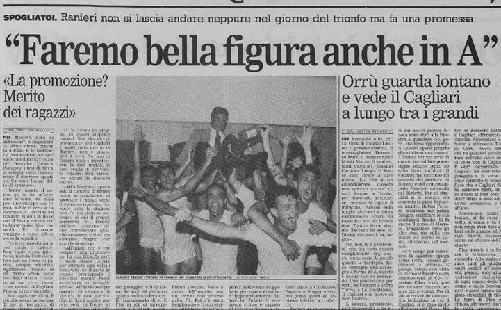 le parole del mister che l anno successivo otterr la salvezza prima di lasciare il cagliari