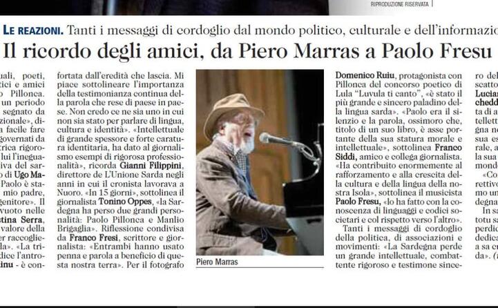 il ricordo degli amici con cui ha anche collaborato