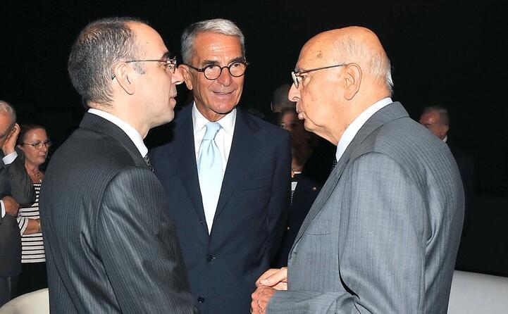 con carlo rossella e giorgio napolitano