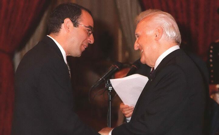 con il presidente della repubblica oscar luigi scalfaro