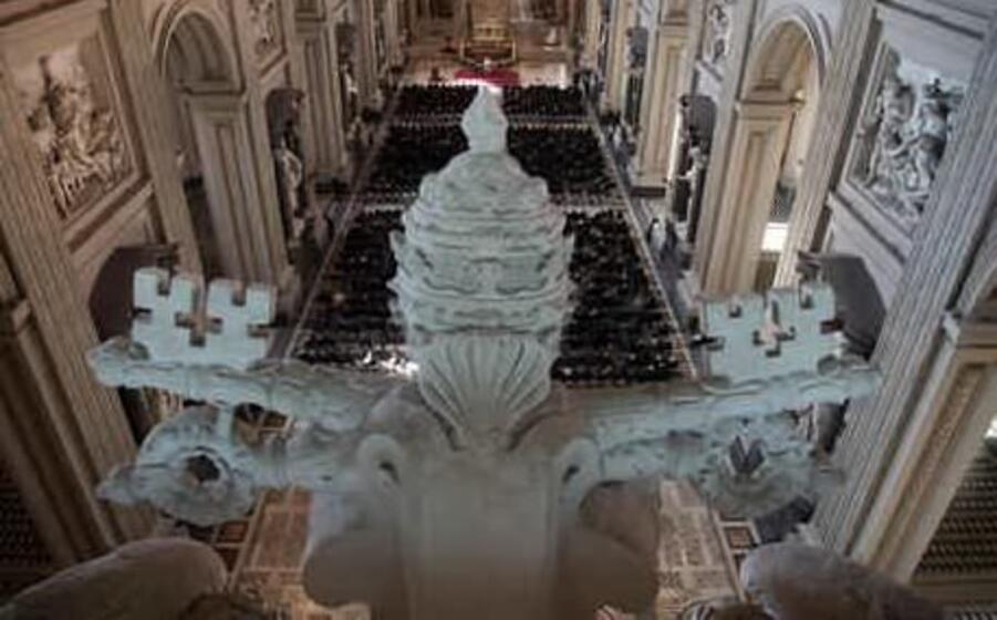 l attacco avvenuto all interno di una chiesa cattolica (ansa)