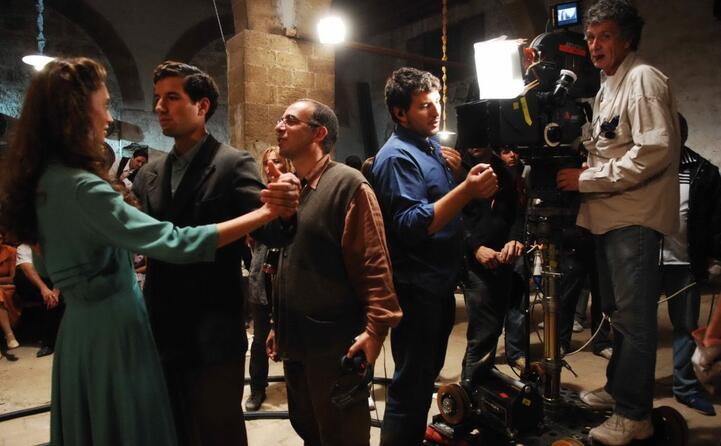 sul set di baaria