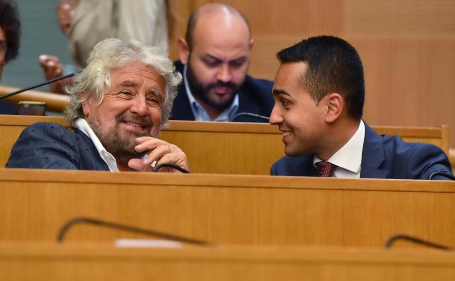 beppe grillo e luigi di maio (ansa)