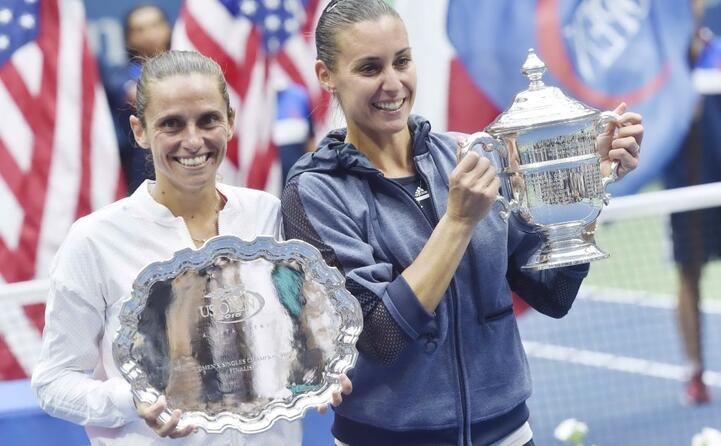 la finale tutta italiana agli us open con pennetta che batte vinci confermer qualche anno dopo il momento d oro del tennis italiano al femminile (tutte le foto sono ansa)