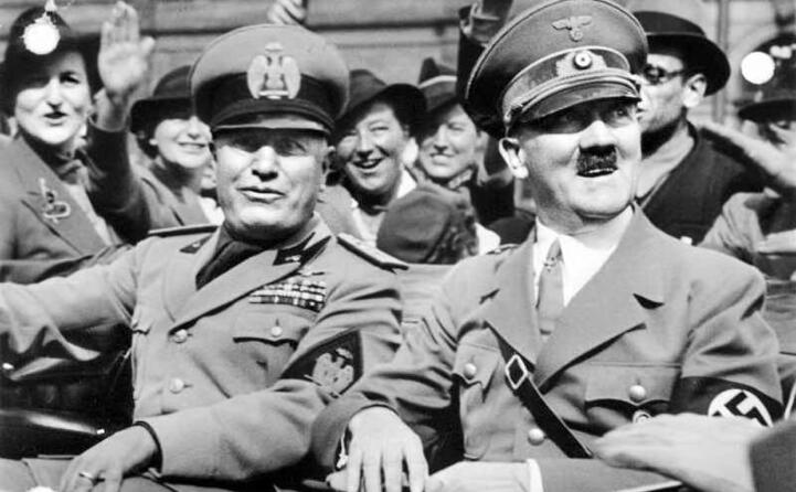 il duce e adolf hitler