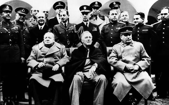 yalta crimea churchill roosvelt e stalin si dividono il mondo