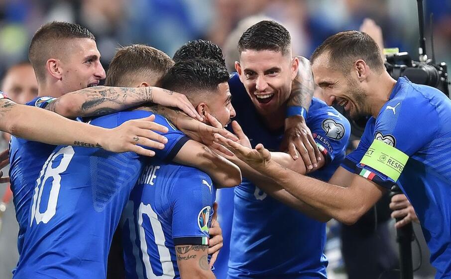 la festa degli azzurri (ansa)