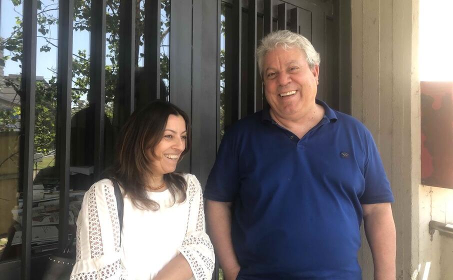 la consulente con l avvocato siuni (foto l unione sarda pinna)