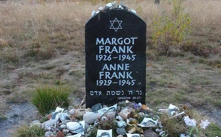 la tomba di anna e margot frank bergen belsen
