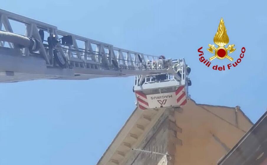 l intervento dei vigili del fuoco