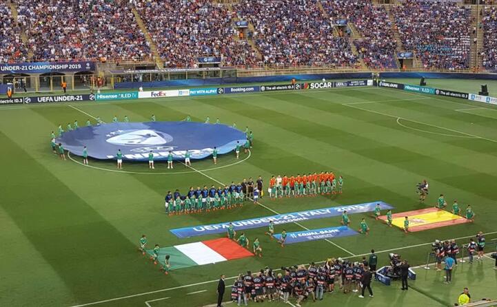 le due formazioni in campo
