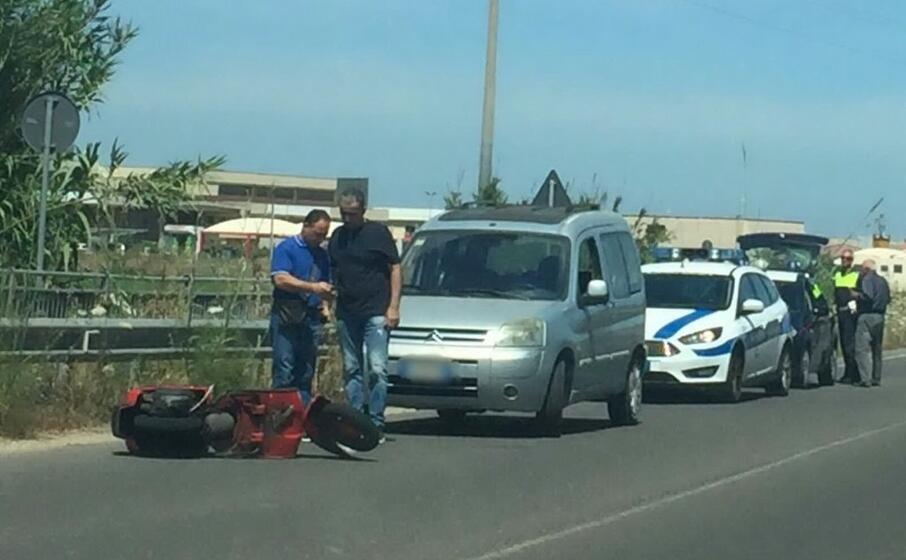 i rilievi sul luogo dell incidente (foto l unione sarda sanna)