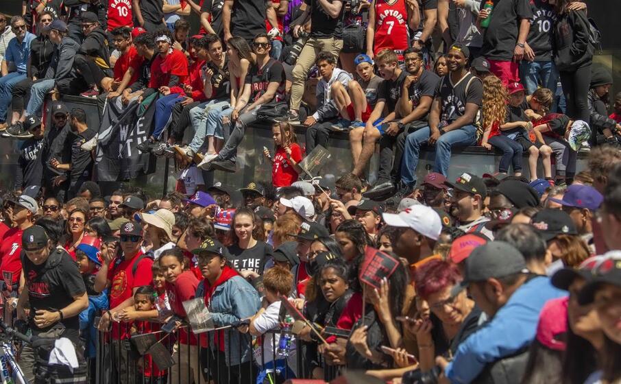 i festeggiamenti di toronto (ansa)
