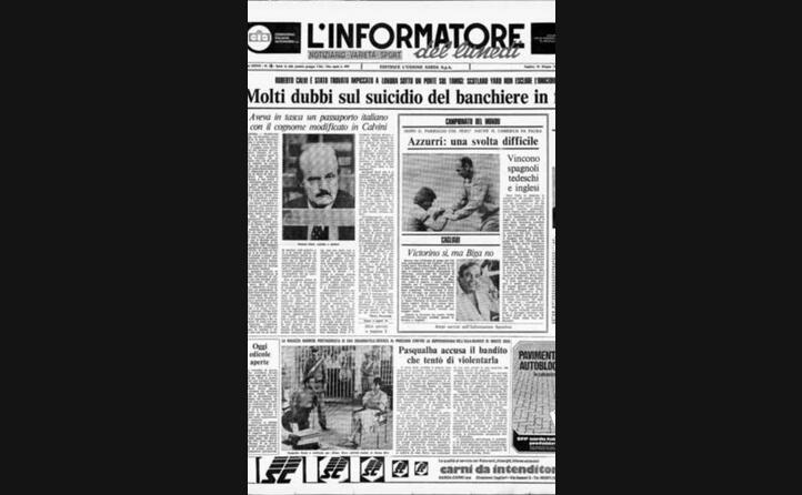 la notizia sulla prima pagina de l unione sarda