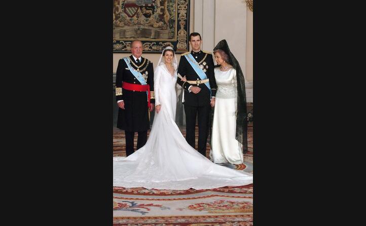 il giorno del matrimonio con letizia