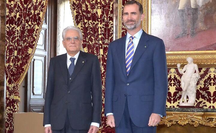 insieme al presidente della repubblica italiana sergio mattarella
