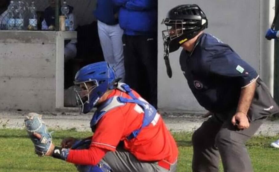 federico sireus catcher del cagliari baseball (foto gianclaudio ghiani)