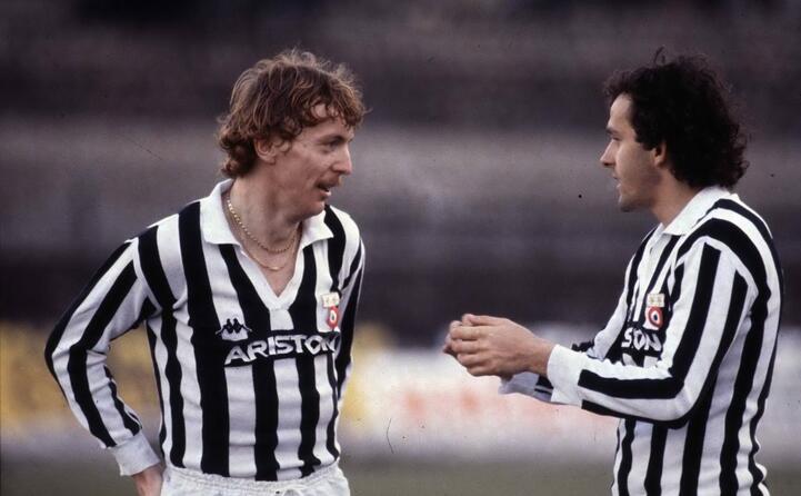 michel platini con zbigniew boniek