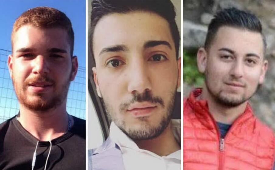 le tre vittime