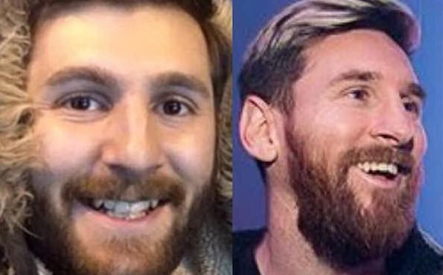 reza parastesh e leo messi (foto instagram)