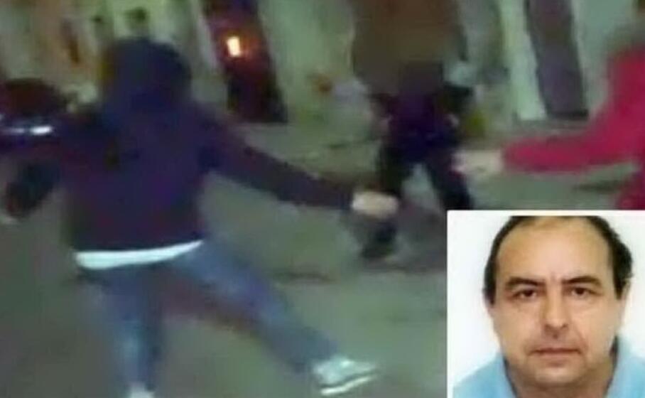 un fermo immagine tratto da un video degli agenti nel riquadro antonio stano (foto polizia)