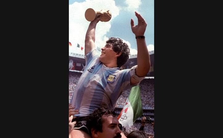 maradona durante la coppa del mondo del 1986