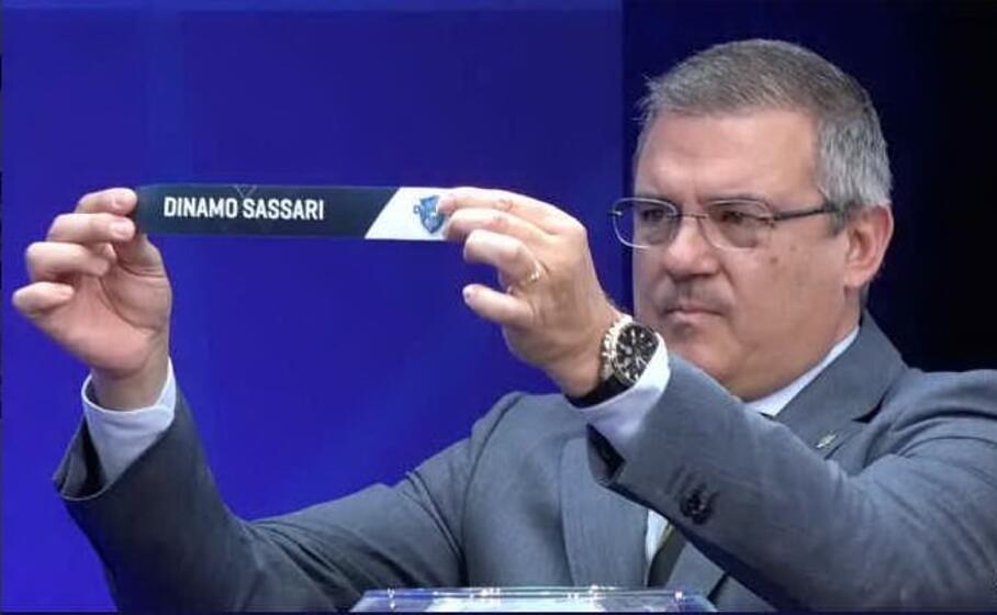 un immagine del sorteggio (foto dinamo sassari)