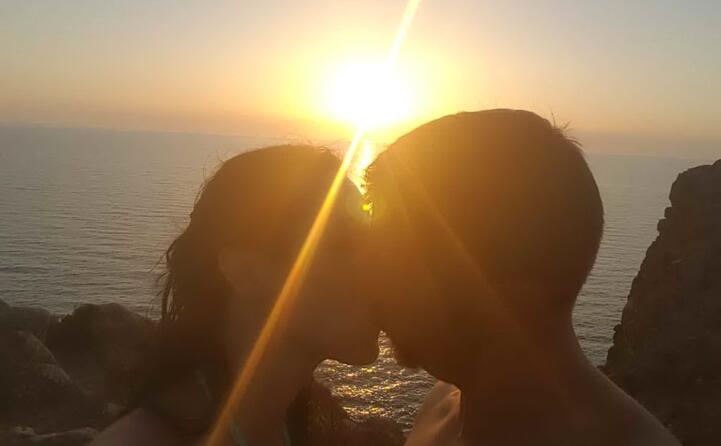 capo san marco il bacio al tramonto di paola e roberto
