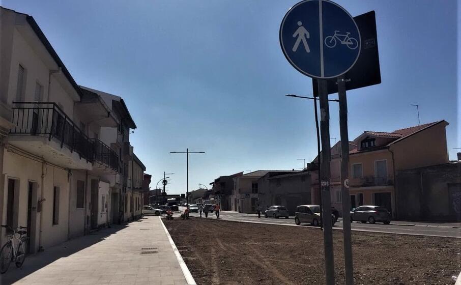 i lavori contestati a oristano (foto l unione sarda sanna)