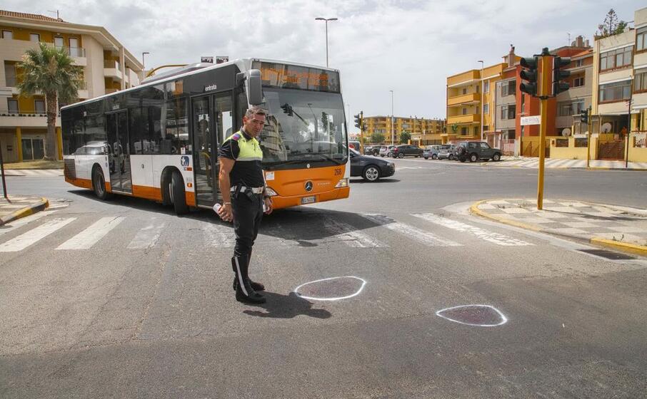 il luogo in cui avvenuto l incidente (foto l unione sarda)