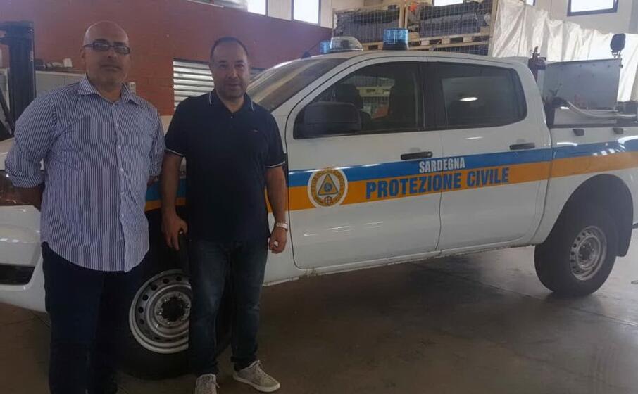 il ritiro del mezzo a cagliari (foto l unione sarda pintori)