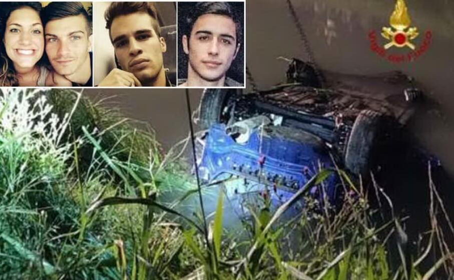 il luogo dell incidente (foto vdf) le vittime (foto fb)