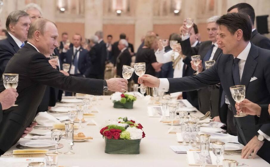 la cena a villa madama (ansa)