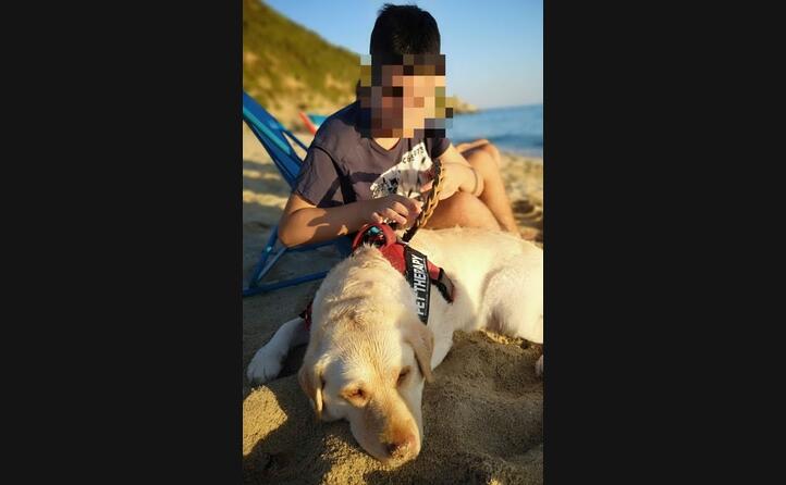 antonio con la sua sorellina pelosa da solanas sinnai