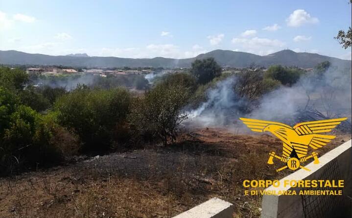 fiamme a olbia in via veronese
