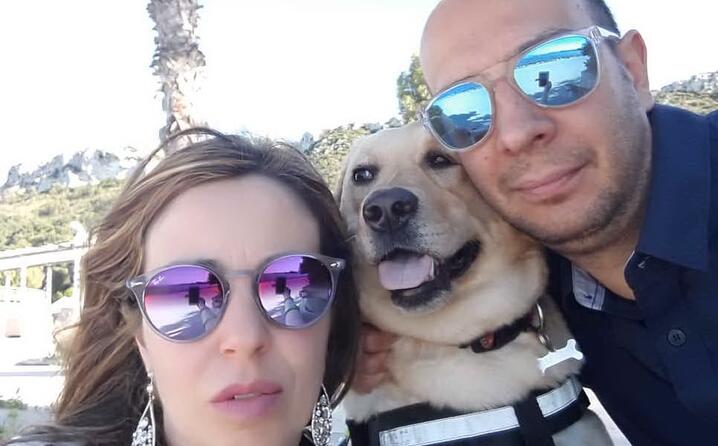 luca e patrizia con marshall cagliari