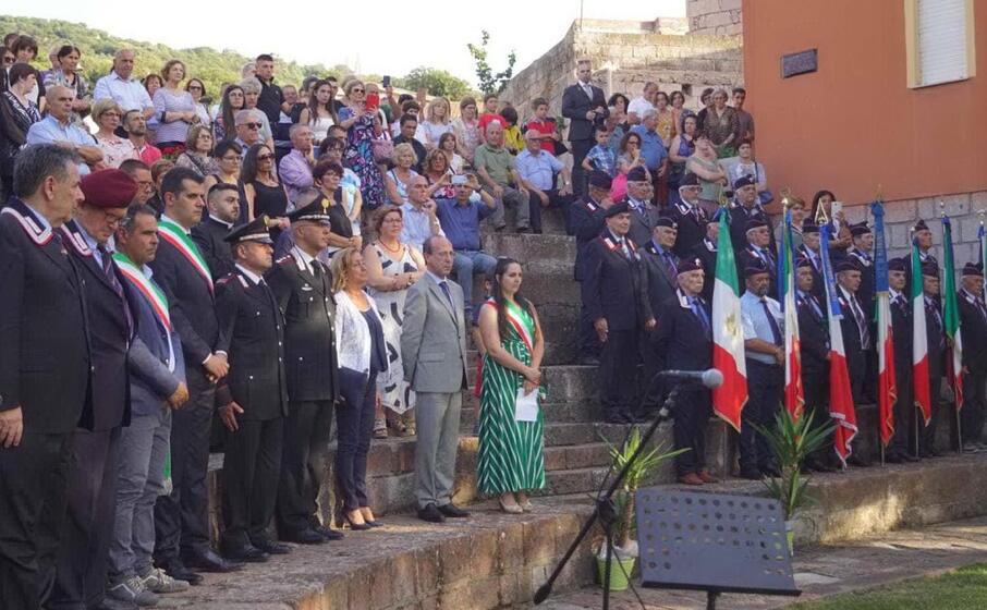 un momento della cerimonia (foto l unione sarda sanna)