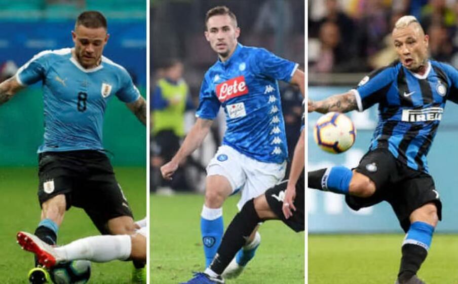 da sinistra nandez rog e nainggolan (ansa)