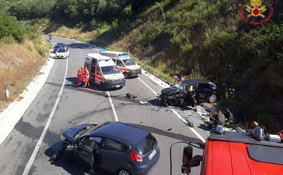 il luogo dell incidente (foto l unione sarda tellini)
